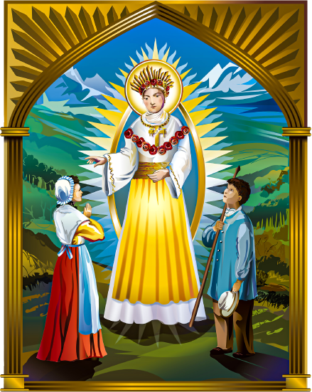 Our Lady of LaSalette Catholic Church and St. Vincent de Paul Conference logo